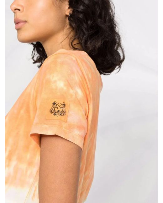 KENZO Blue Tie-Dye Short-Sleeve T-Shirt