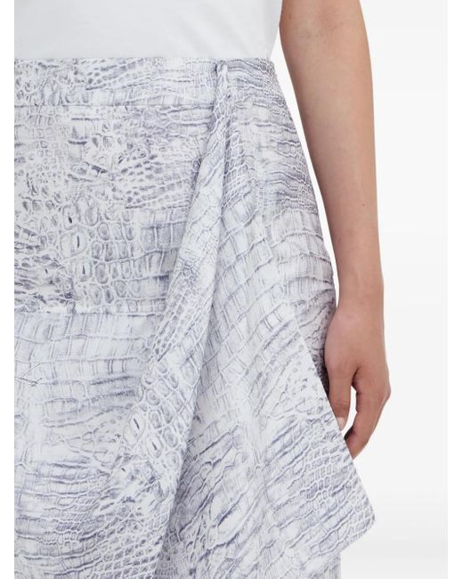 Ferragamo Gray Wrap Skirt