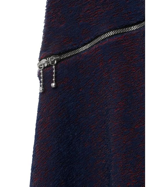 Burberry Blue Sequinned Silk Dress