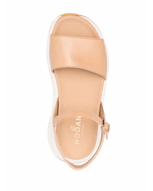 Hogan Natural Sandals Beige
