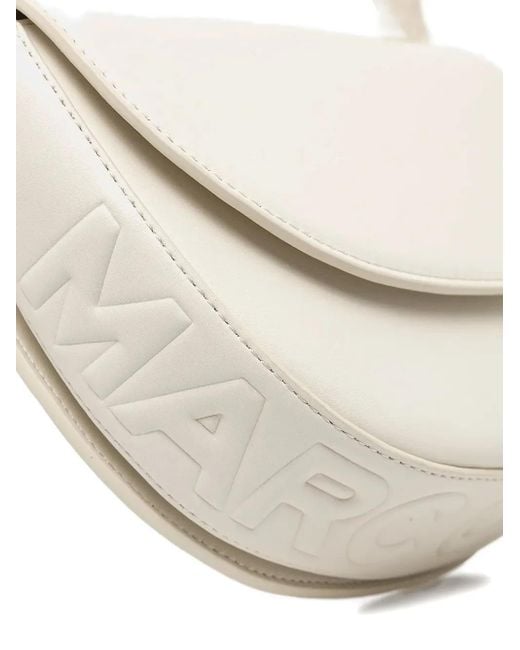 Marc O' Polo White Halbrunde Tasche Mit Logo-Prägung