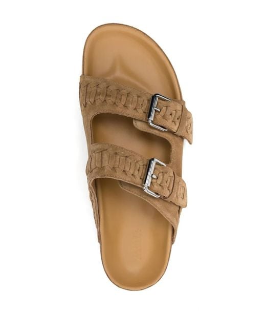 Isabel Marant Brown Lennyo Suede Sandals