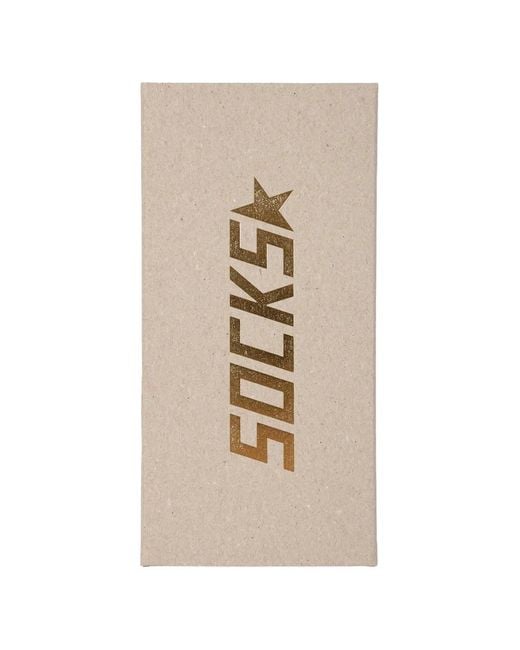 Golden Goose Deluxe Brand White Distressed Cotton Socks