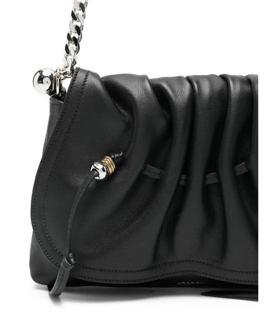 Isabel Marant Black Bolton Pouch Leather Shoulder Bags