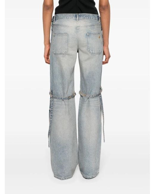 Courreges Blue Baggy Denim Jeans