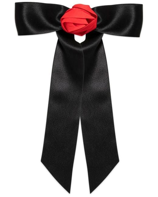 Jennifer Behr Black Rosette Hair Clip