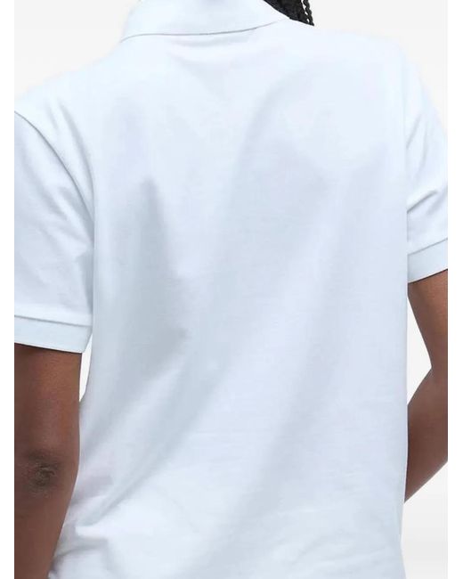 Barbour White Bowford Logo-Embroidered Polo Shirt