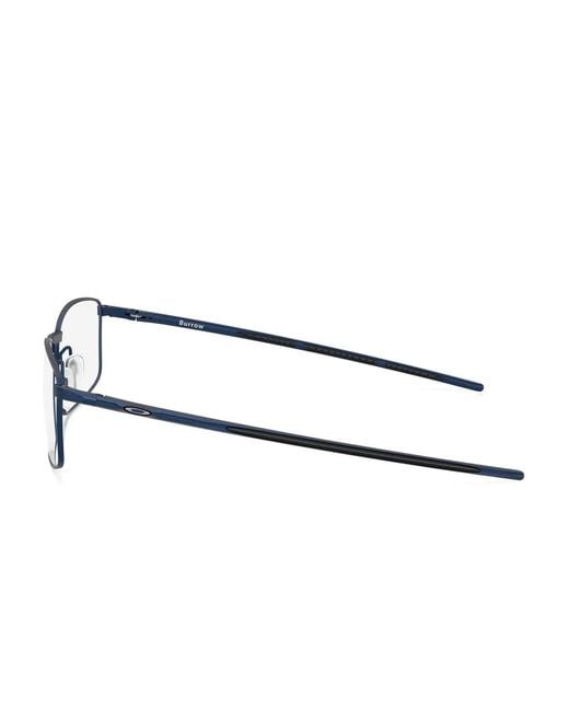 Oakley Blue Burrow Rectangle-Frame Glasses