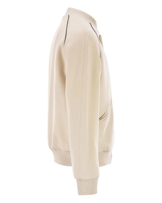 PT Torino Natural Piped-Trim Bomber Jacket for men