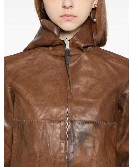 Ma+ Brown Leather Jacket