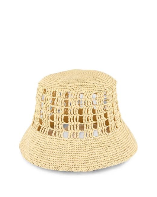 Borsalino Natural Jane Crochet Bucket Hat