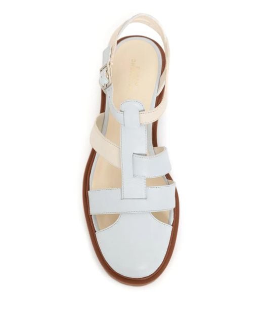 Sandales À Brides Croisées Sarah Chofakian en coloris White
