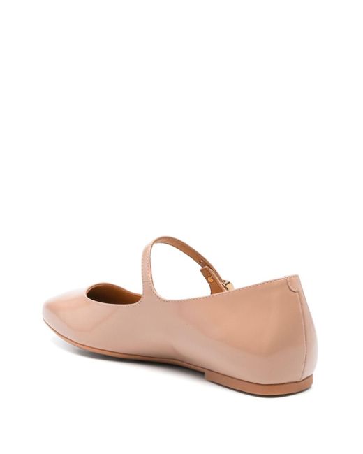 Tod's Pink Leather Ballet Flats