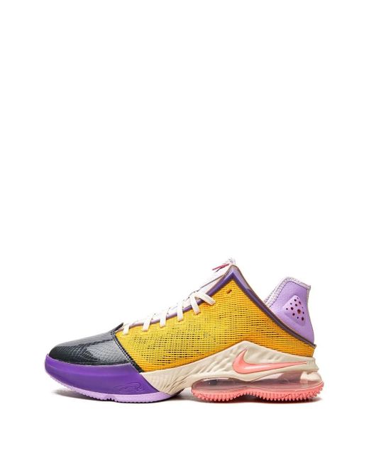 Nike Purple Lebron Xix Low "Mismatch" Sneakers