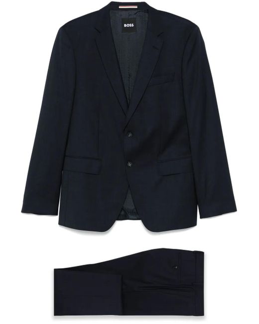 メンズ Boss ウールスーツ Blue