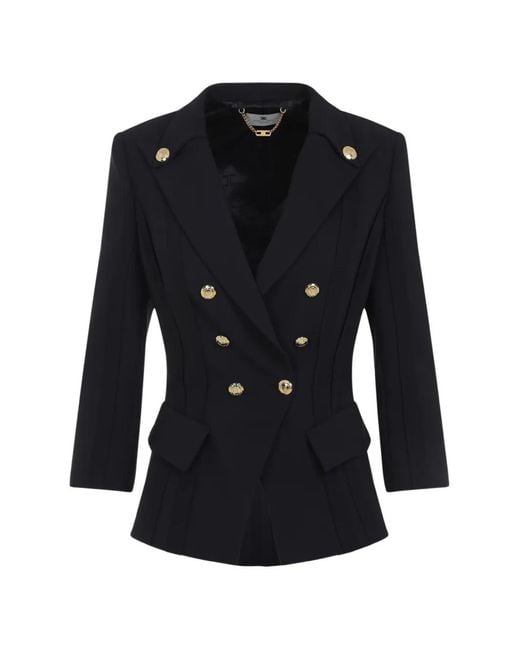 Elisabetta Franchi Black Essential Jacket