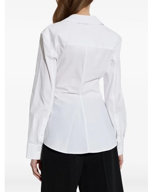 Alexander Wang White Zip-Up Shirt