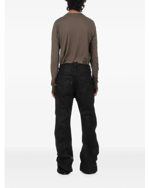 Julius Black Bending Woven Flared Trousers for men