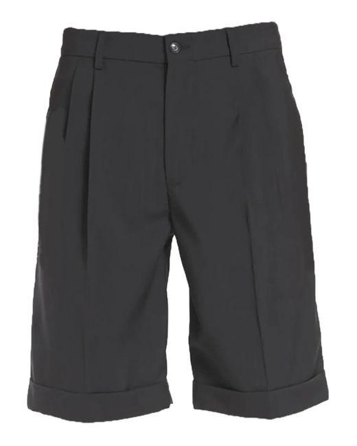 Barena Gray Pleated Tailored Shorts for men