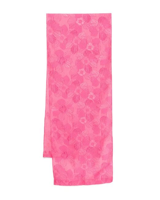 Talbot Runhof Pink Floral Scarf