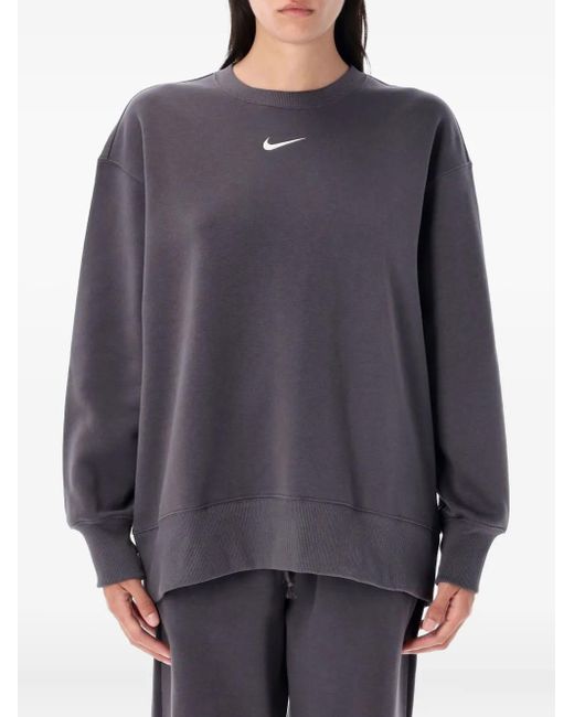 Nike Gray Phoenix Sweatshirt mit Swoosh