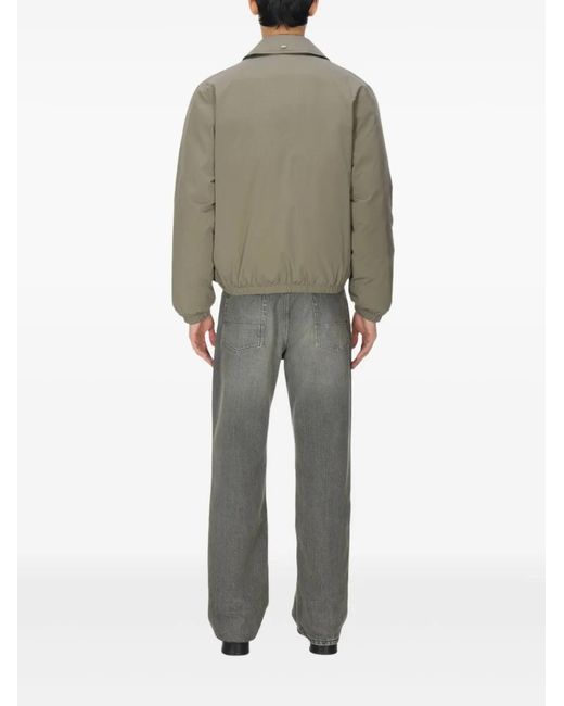 Our Legacy Gray Zip-Up Elasticated-Cuff Jacket