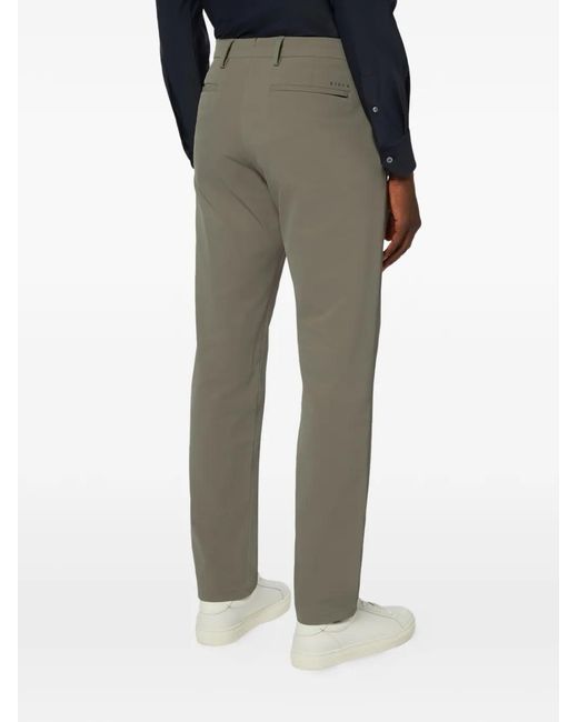 Boggi Gray Belt-Loops Trousers for men