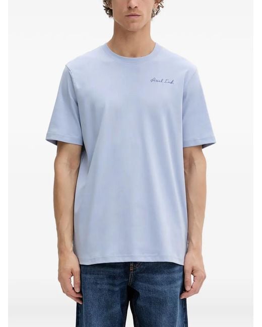 DIESEL Blue T-Shirt T-Adjust-V11 À Logo Imprimé for men