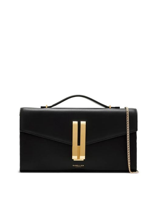 DeMellier London Black Vancouver Top-Handle Clutch Bag