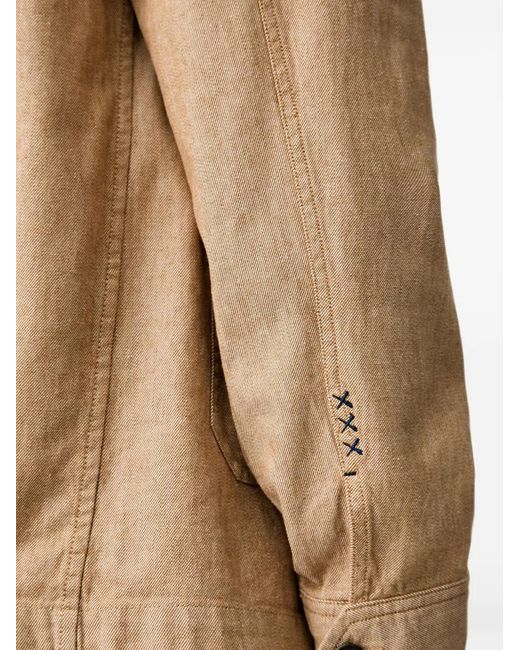Scotch & Soda Natural Button-Up Patch-Pocket Jacket for men
