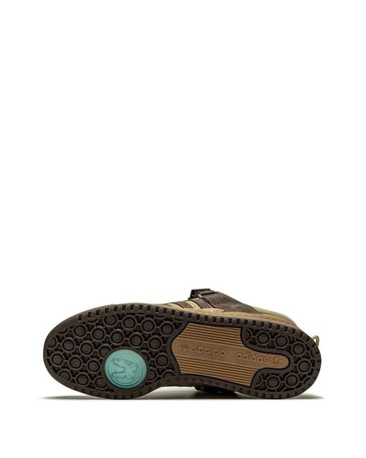 Adidas Brown X Bad Bunny Forum Buckle Low "The First Cafe" Sneakers