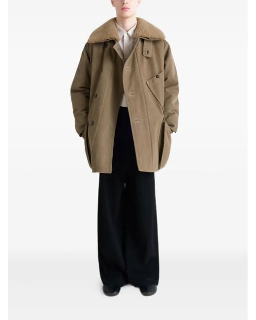 Lemaire Natural Shearling-Collar Parka for men