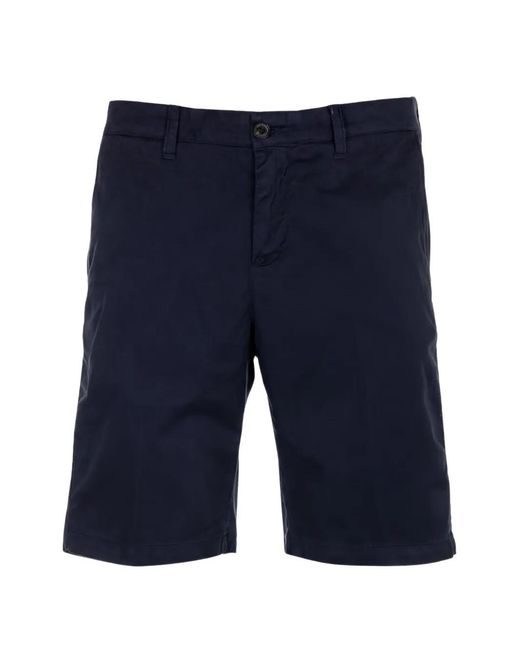 Roy Rogers Blue Belt-Loops Shorts for men