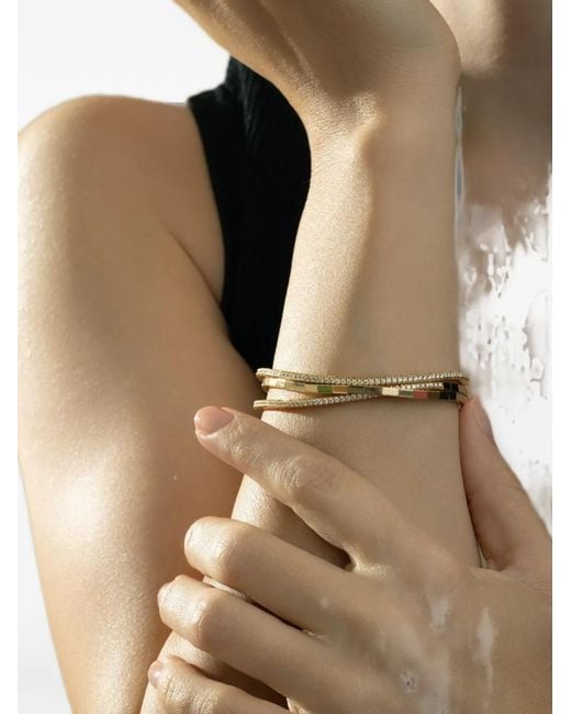 ’ROBERTO DEMEGLIO White Extensible Diamond Tennis Bracelet