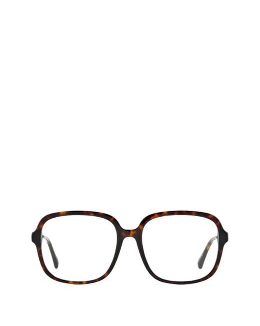 Jimmy Choo Black Eckige Brille