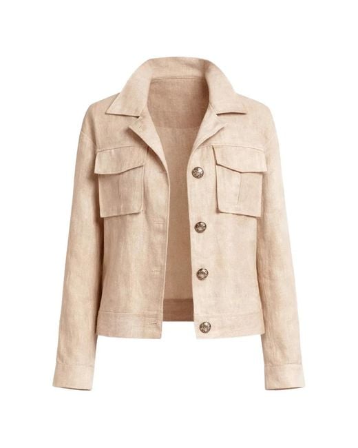 Elie Saab Natural Chest-Pocket Jacket