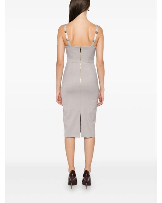 Elisabetta Franchi Vネック ドレス White