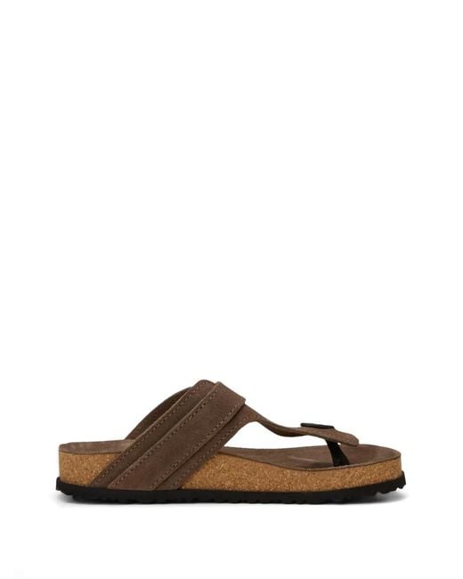 Marc O' Polo Brown Buckle Suede Sandals