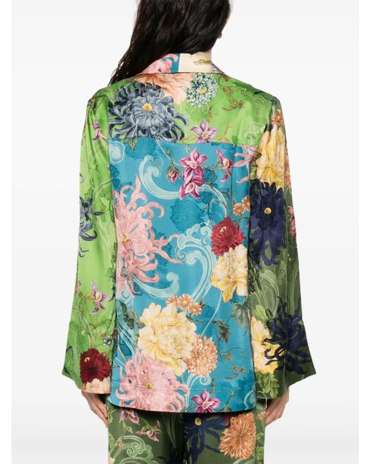 Camisa Avery Spliced ALÉMAIS de color Green