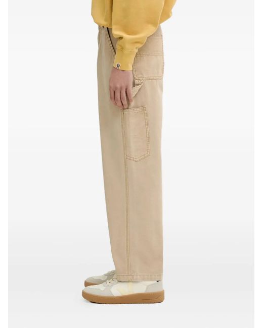A Bathing Ape Natural Logo-Patch Trousers for men