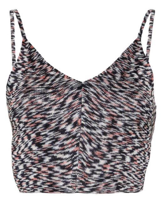 Missoni Gray Tied-around Cropped Top