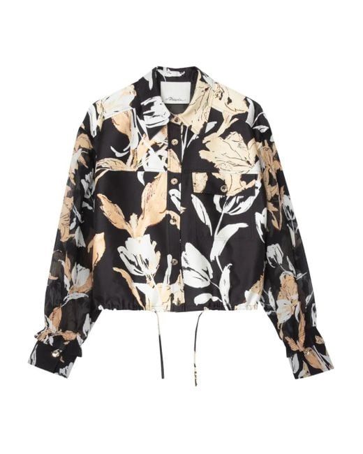 Camisa con estampado floral y cordones 3.1 Phillip Lim de color White
