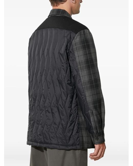 Sobrecamisa a cuadros Neil Barrett de hombre de color Black