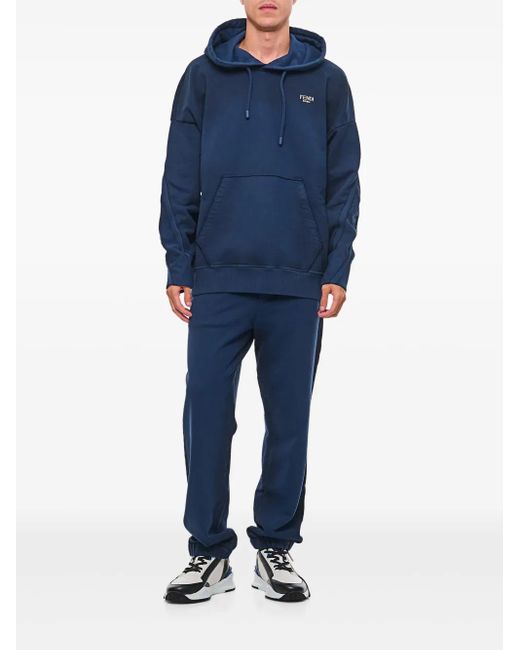 Fendi Blue Gradient Effect Track Pants for men