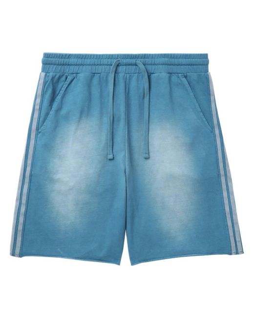 FIVE CM Blue Faded Cotton Sweat Shorts for men