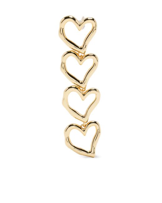 Pendientes con diseño de corazón Maje de color White