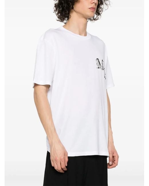 AMIRI Angel Print Cotton ジャージーＴシャツ Black White AMIRI Angel Print Cotton ジャージーTシャツ Black White