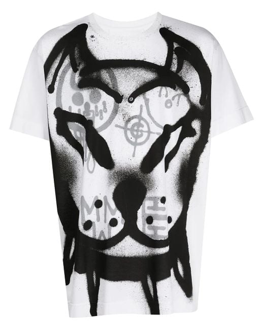 Givenchy Black Graffiti-Print Cotton T-Shirt for men