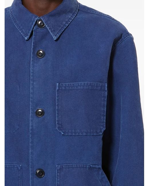 Isabel Marant Blue Ardy Chest-Pocket Jacket for men