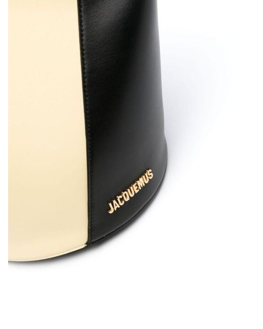 Jacquemus Natural Le Petit Tourni Leather Bucket Bag